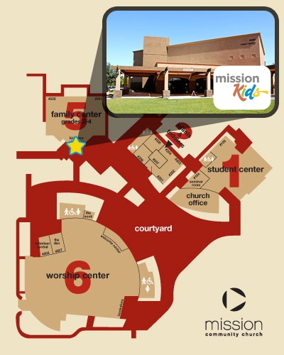 Kidzone Family Center Checkin Map